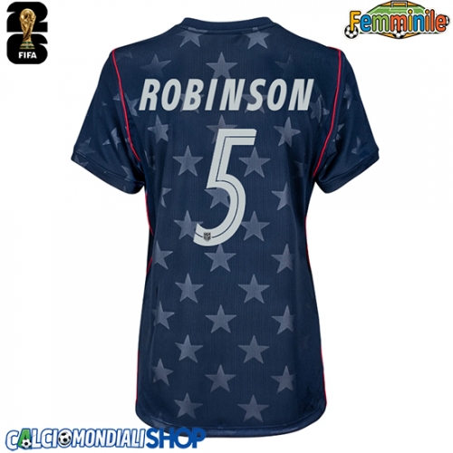 Maglie da calcio Stati Uniti Antonee Robinson #5 Seconda Maglia Femminile Mondiali 2026  Manica Corta